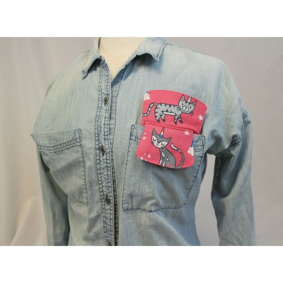 Unicorn Cats POCKET Pen Insert, Organizer & Protector for Nurses, Doctors, Lab C - Picture 3 of 6